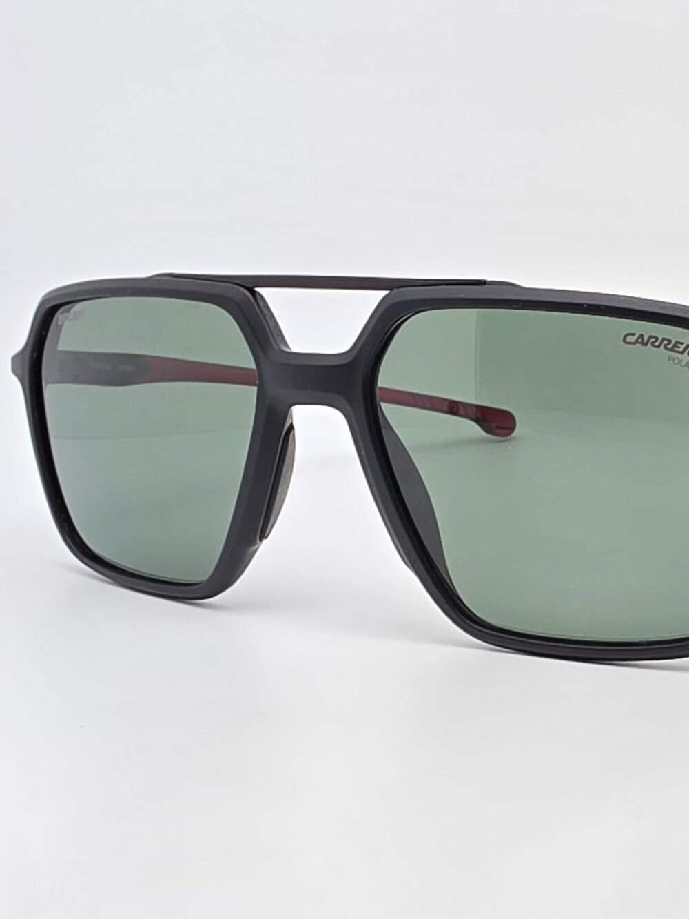 Carrera Ducati CARDUC 042/S Matte Black Frame Polarized Green Aviator Sunglasses